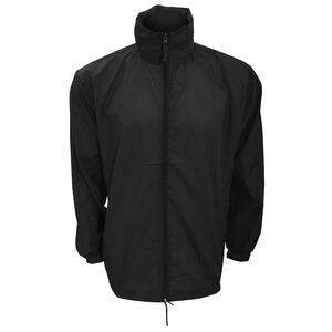 Kariban Mens Casual Windbreaker Zip up Jacket /Coat Sizes S,M,L,XL,2XL / Black